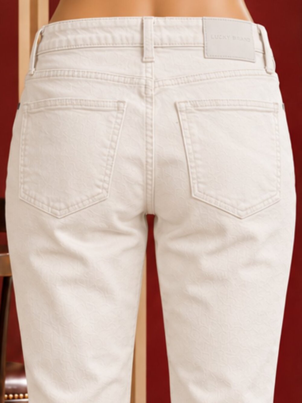 Lucky Brand AVA White Mid Rise Skinny Denim Jeans - Size 4 (27 Ankle) - Picture 4 of 11